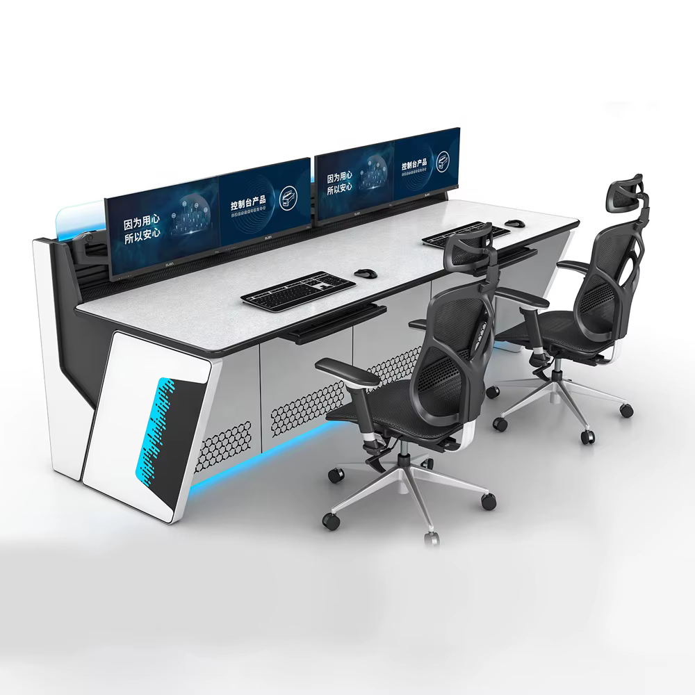 Customized LED Modular Office Workstation with Electric Lifting Console — image 2