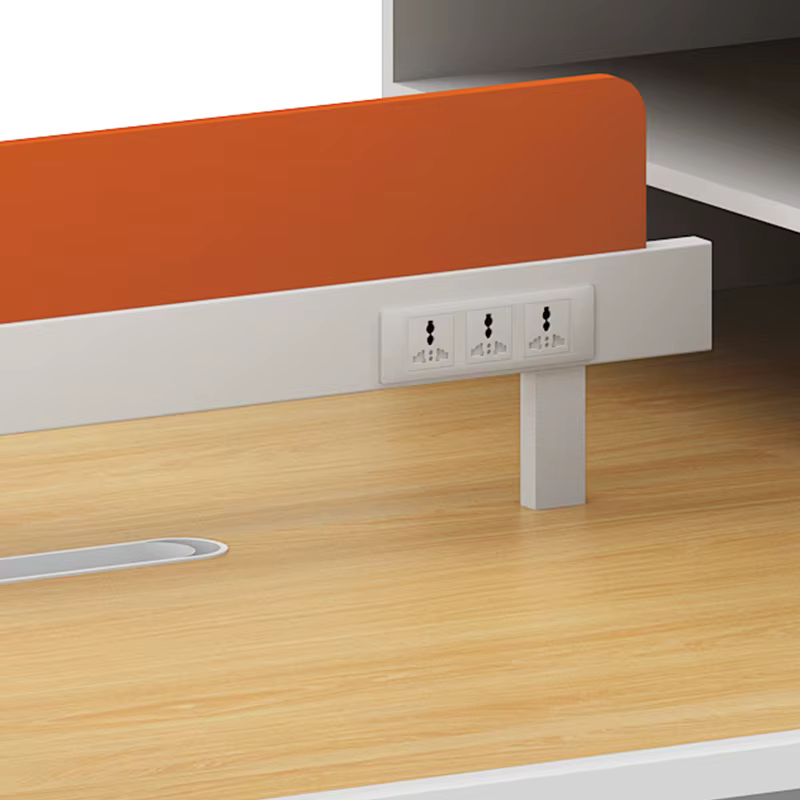 Modular 2-Person Office Workstation with Storage Cabinet — image 5