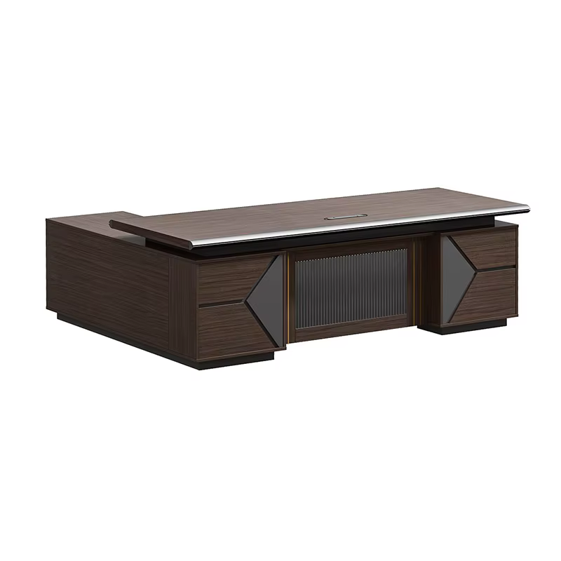 Luxury Design Wooden Executive Big Boss Desk — image 4