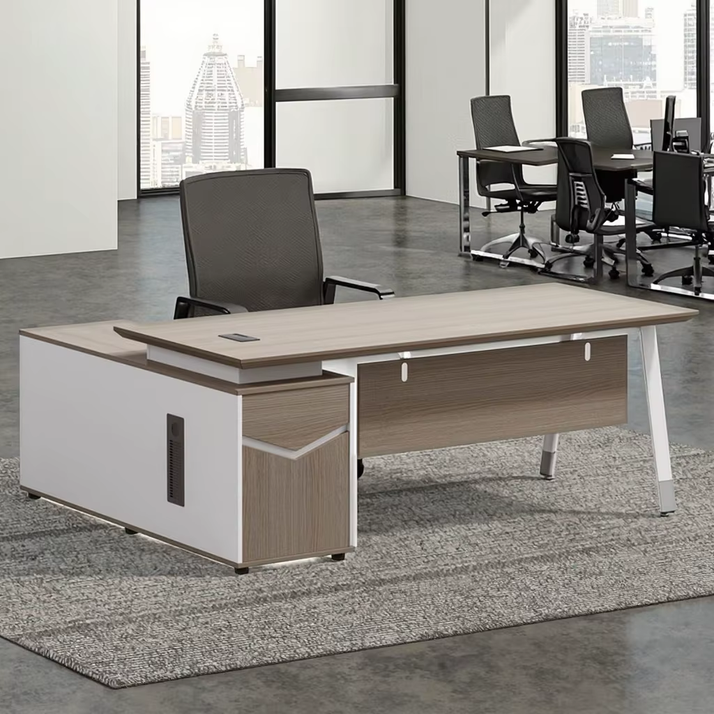 Modern Office Executive L-Shape Boss Working Table — image 2