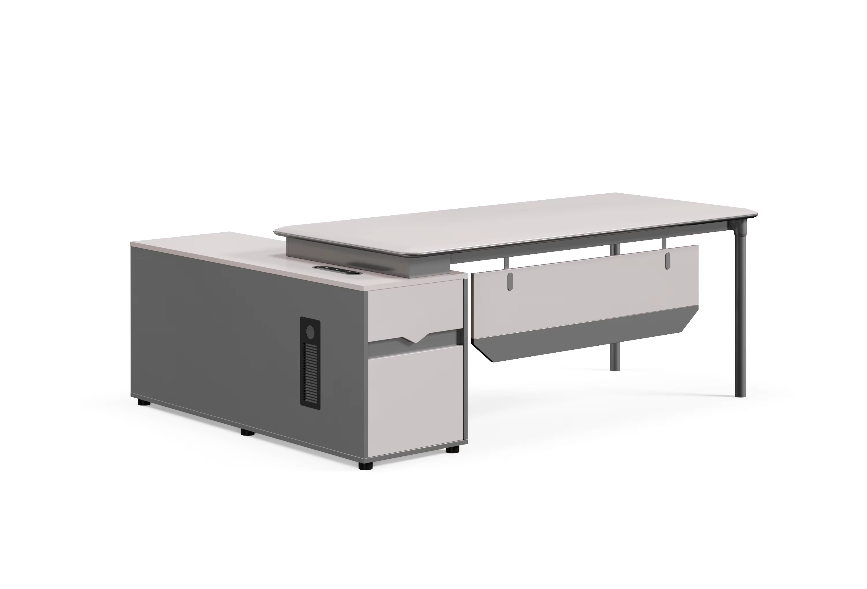 L-Shape Executive Desk Office Staff Manager Computer Modular Table — image 5