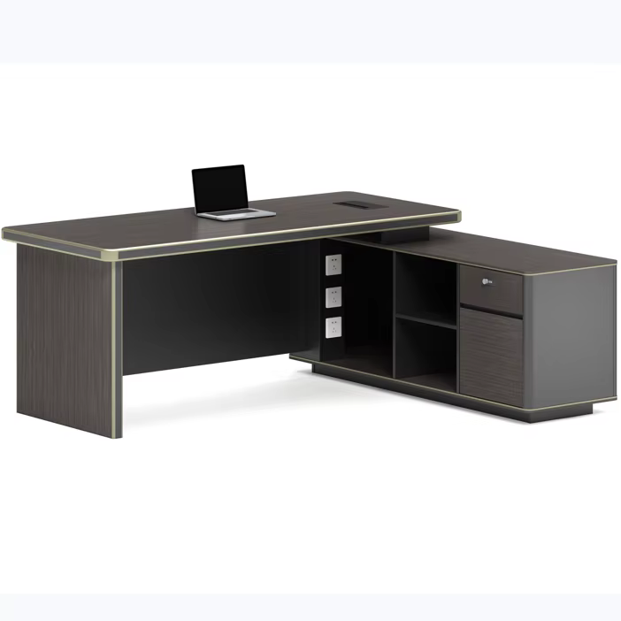 Luxury Boss Executive Manager Small Home CEO Bureau Standing Modern Computer Work Desk — image 3