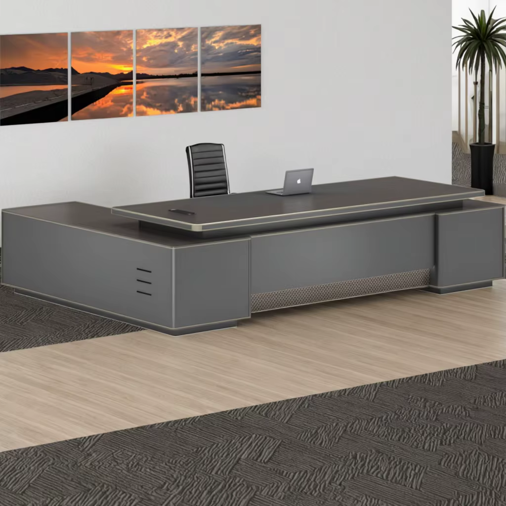 Luxury Boss Executive Manager Small Home CEO Bureau Standing Modern Computer Work Desk — image 6