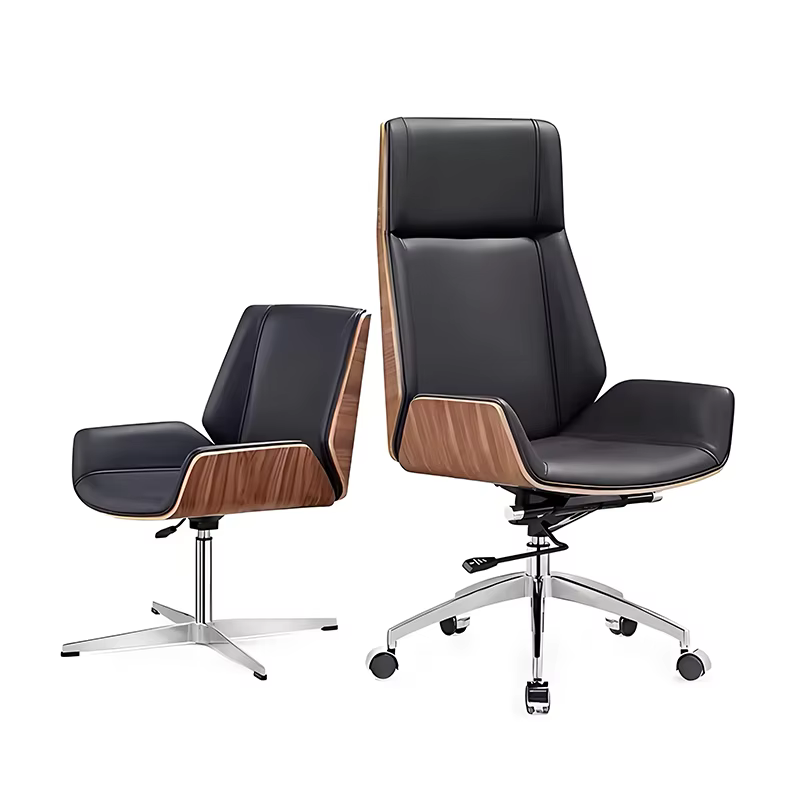 Contemporary PU Leather Executive Office Chair — image 4