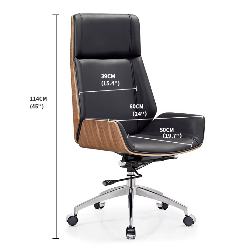 Contemporary PU Leather Executive Office Chair — image 6