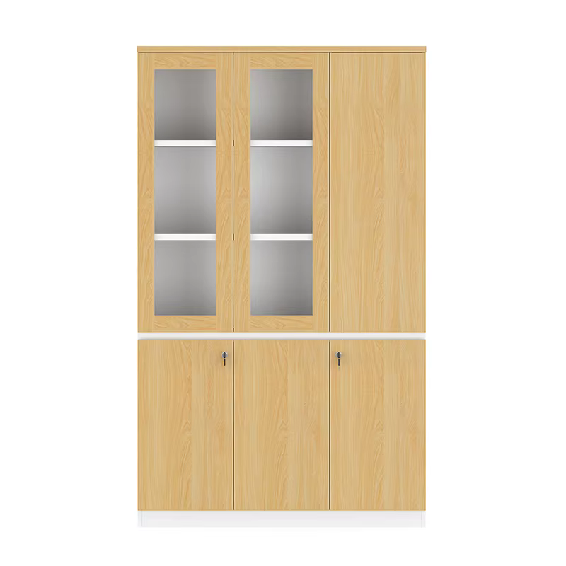 Wood and Metal Office Document Filing Cabinet — image 4