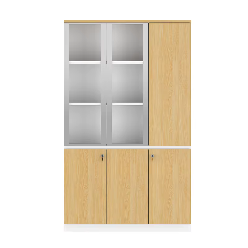 Wood and Metal Office Document Filing Cabinet — image 5