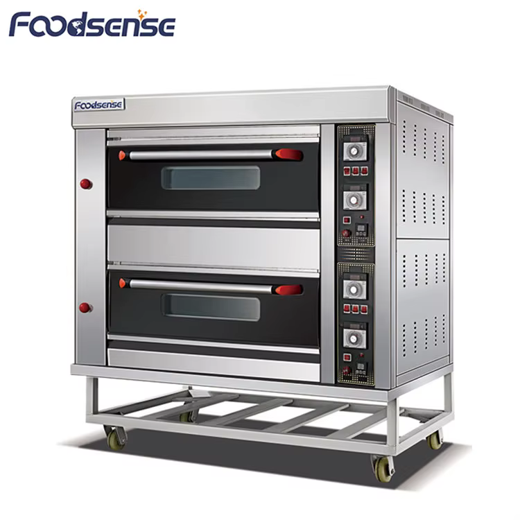 Stainless Steel 2 Deck 4 Tray Gas Baking Oven — image 2
