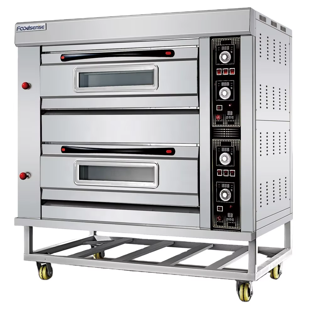 Best Quality Commercial 2 Deck 4 Tray Gas Deck Oven — image 2