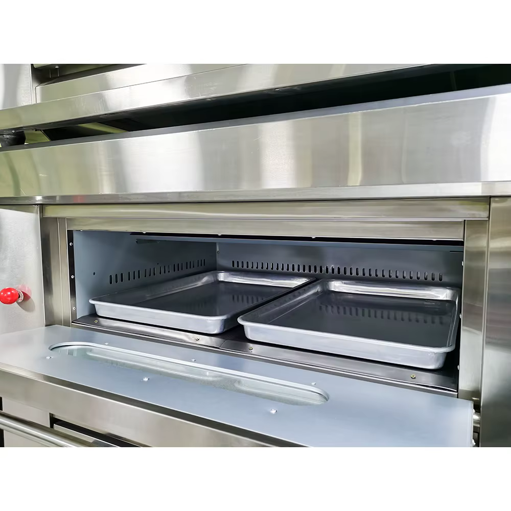 Best Quality Commercial 2 Deck 4 Tray Gas Deck Oven — image 4