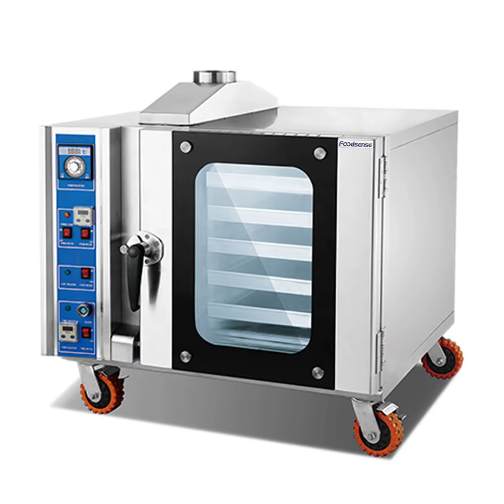 Commercial Hot Air 5 Layers Gas Kitchen Convection Oven with Steam — image 6