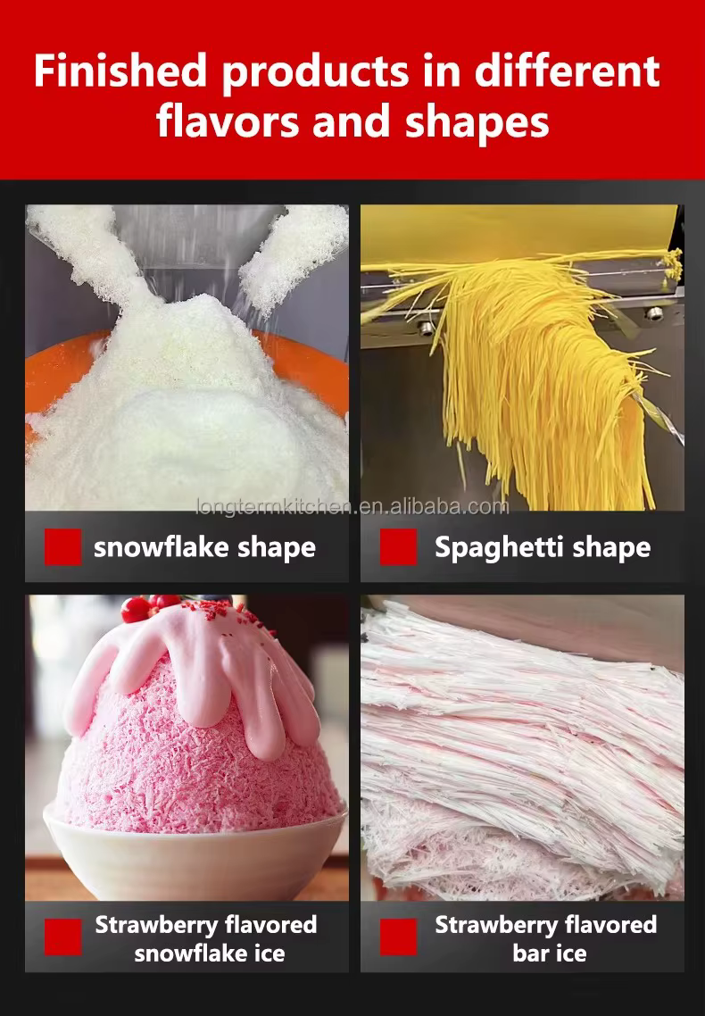 Commercial 220V Ice Snow Flake Maker Slushy Machine — image 4