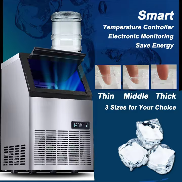 High-Efficiency Stainless Steel Cube Ice Maker Machine — image 4
