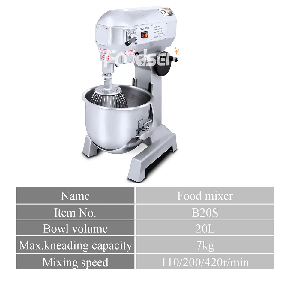 Ce Stainless Steel Commercial Food Mixer 10L-25L — image 5