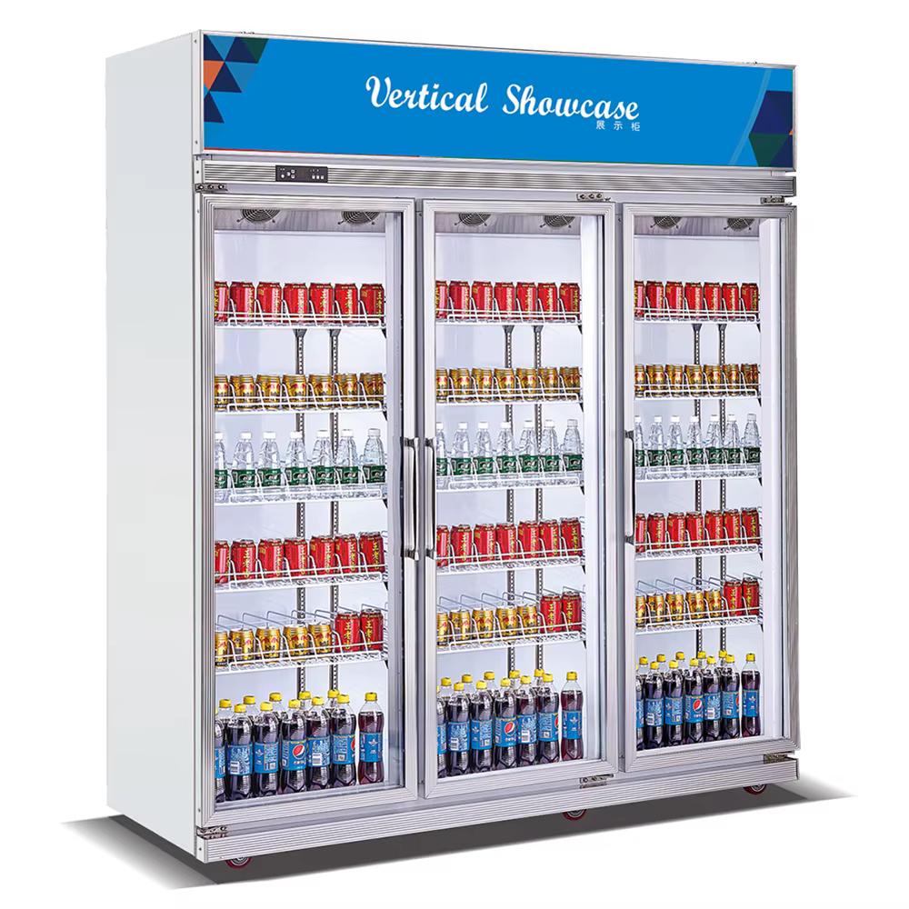 Glass Door for Commercial Beverage Juice Multideck Refrigerator — image 2