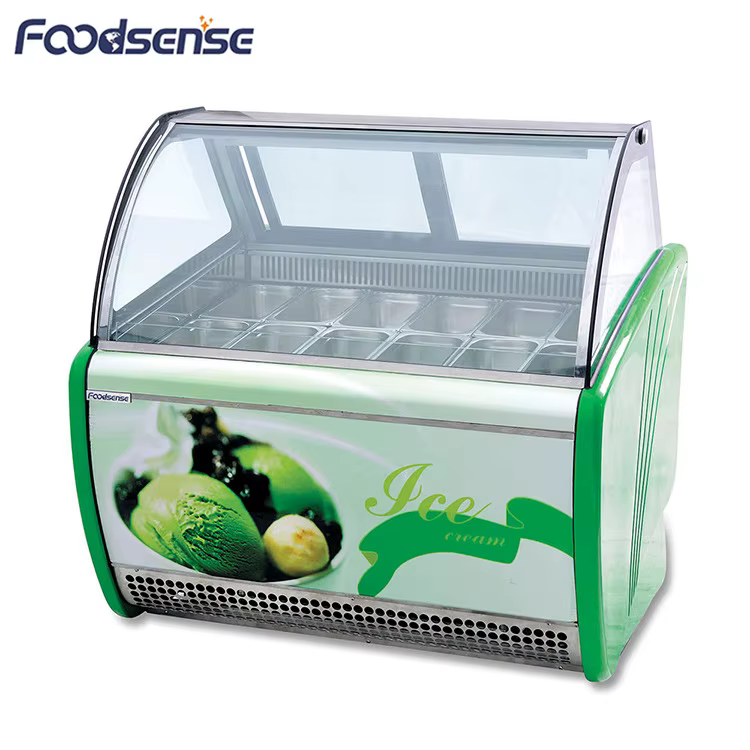 Professional Italian Ice Cream Display Freezer — image 2