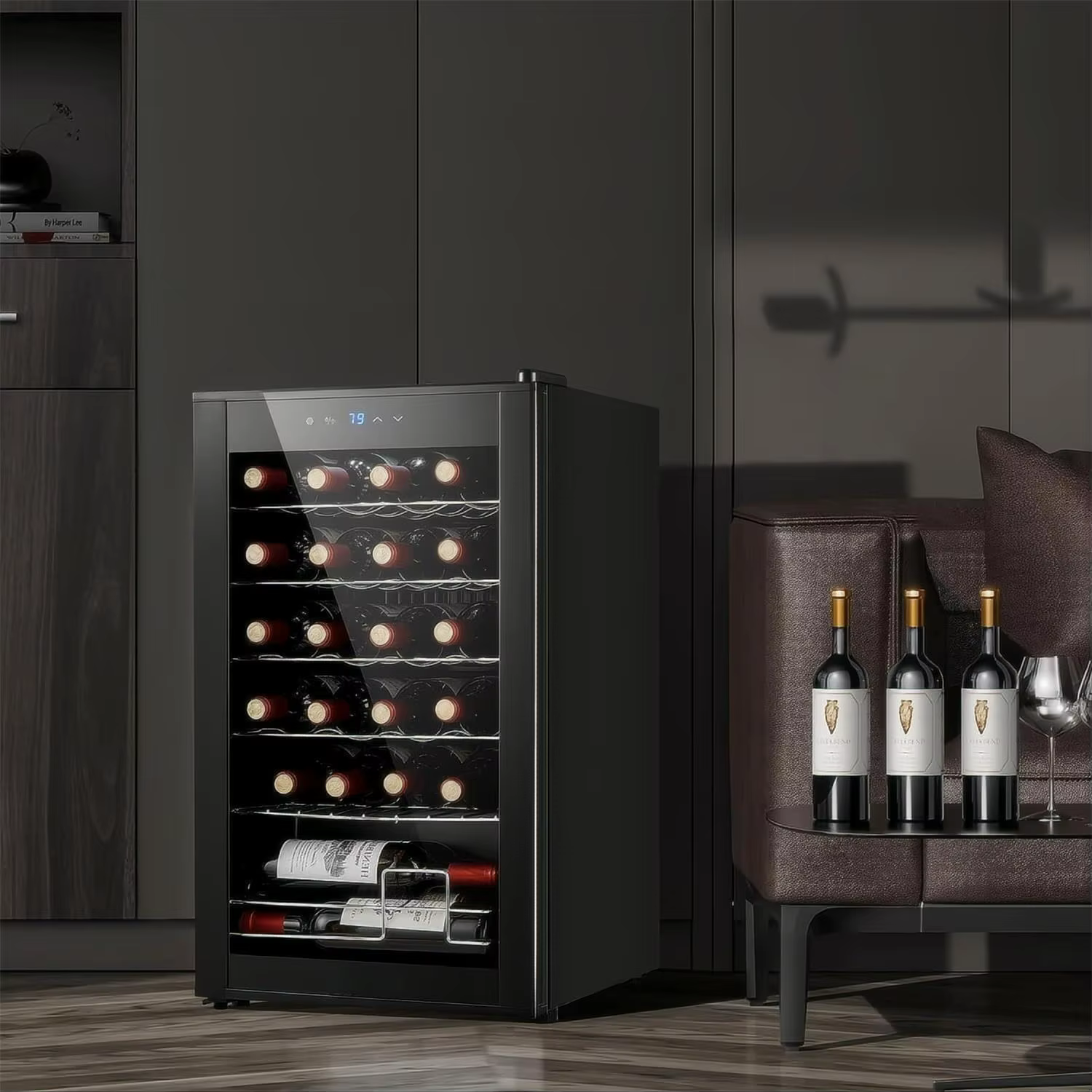 2023 Luxury Beverage Cooler Cabinet Electric Freestanding Wine Refrigerator — image 2