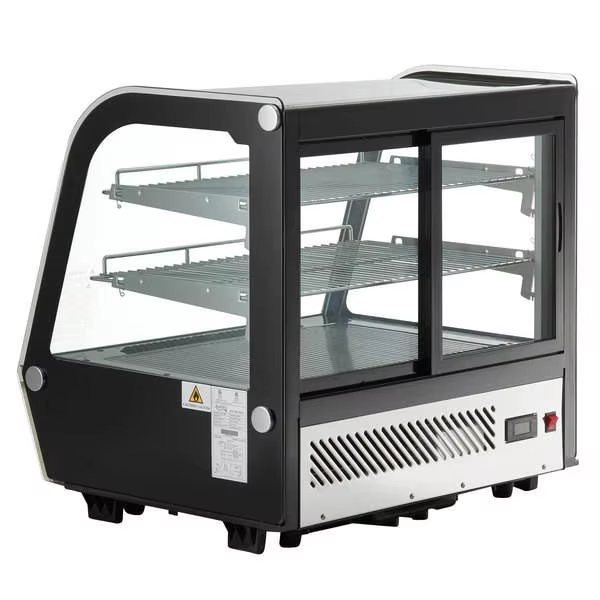 Commercial Table Top Curved Glass Cake Display Cooler Showcase — image 3