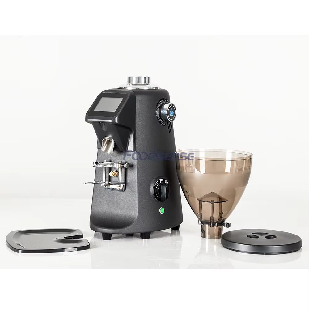 High Quality Commercial Automatic Electric Flat Burr Coffee Grinder Machine — image 2