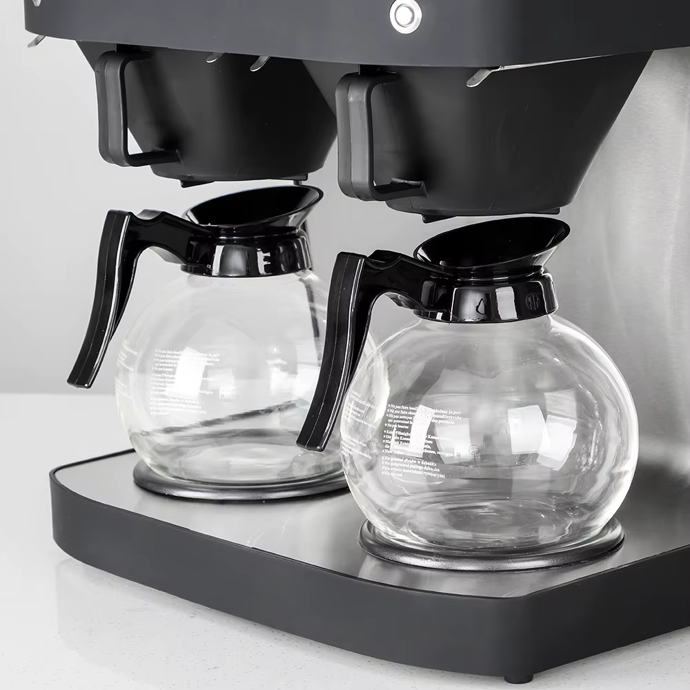 Commercial Electric Drip Coffee Maker with Dual Pot Brewer — image 2