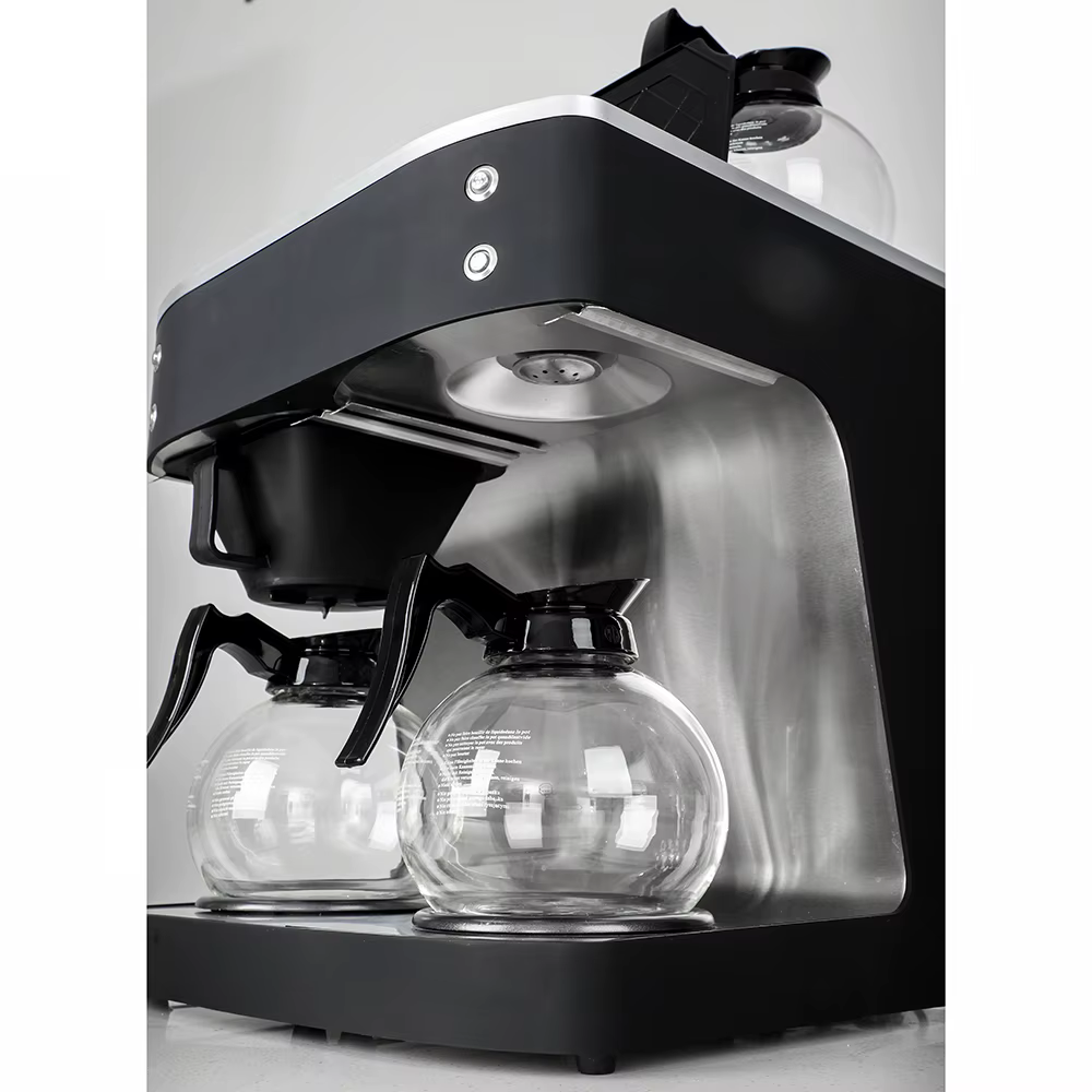 Commercial Electric Drip Coffee Maker with Dual Pot Brewer — image 4