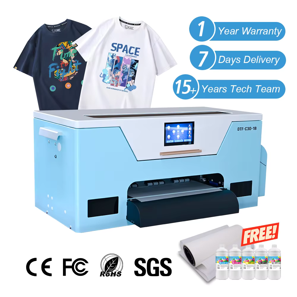 Baiyin A3 T-shirt Printing Machine All-in-One Xp600 Head DTF Printer — image 2