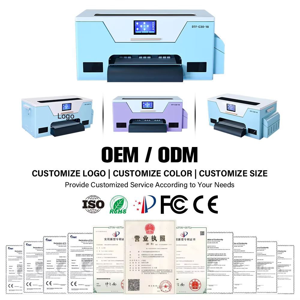 Baiyin A3 T-shirt Printing Machine All-in-One Xp600 Head DTF Printer — image 3