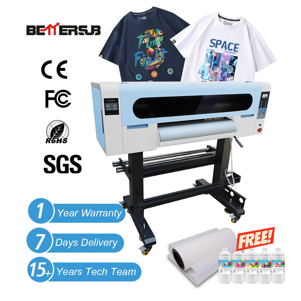 Baiyin 24" DTF Printer 60cm 2 Head Epson I3200 Industrial Printer with Powder Shaker — image 4