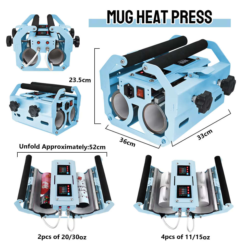 30oz Mug Printing Sublimation Heat Press Machine — image 4