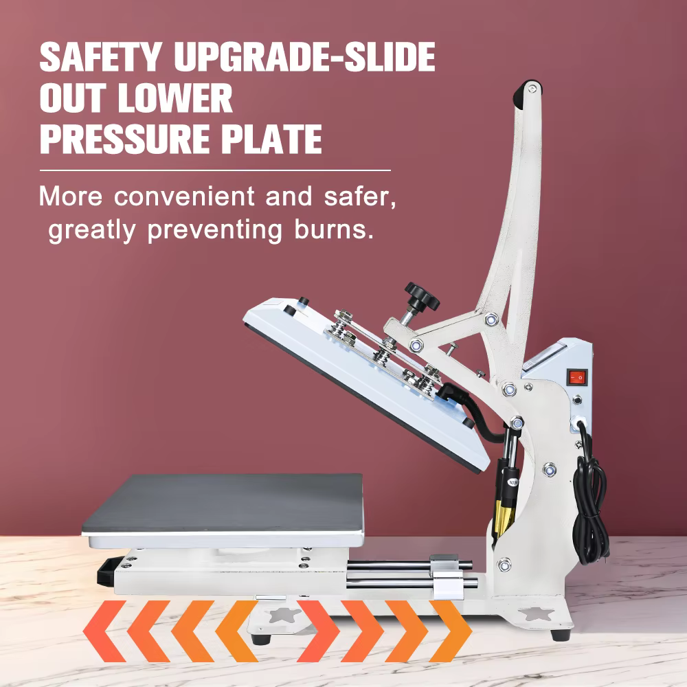 Baiyin Digital Transfer Flat Heat Press Machine 38x38 cm — image 3