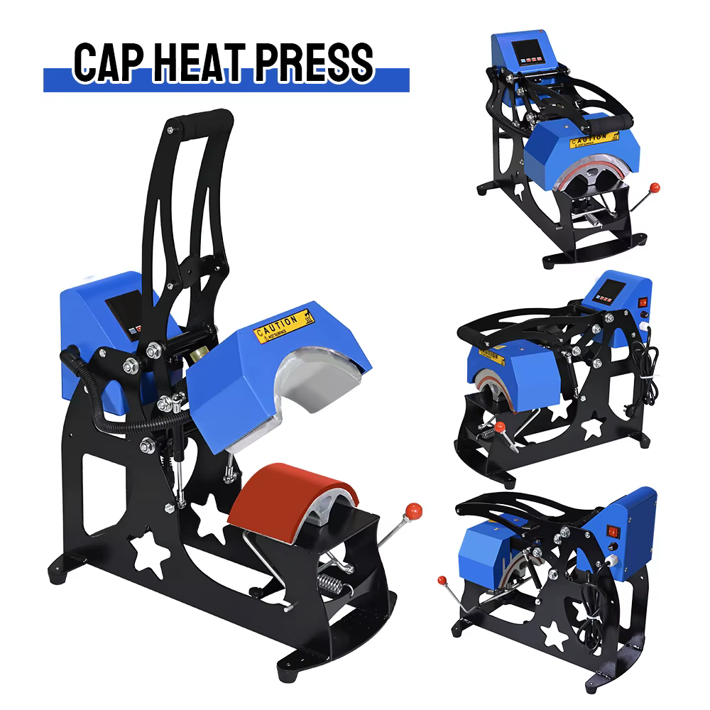 Baiyin Manual and Semi-Automatic Baseball Cap Heat Press Machine — image 2
