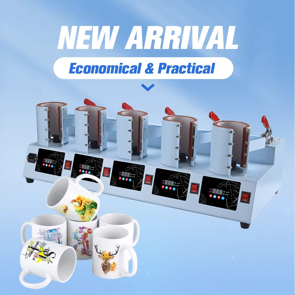Baiyin 11oz 5-in-1 Manual Electric Heat Press Machine — image 7