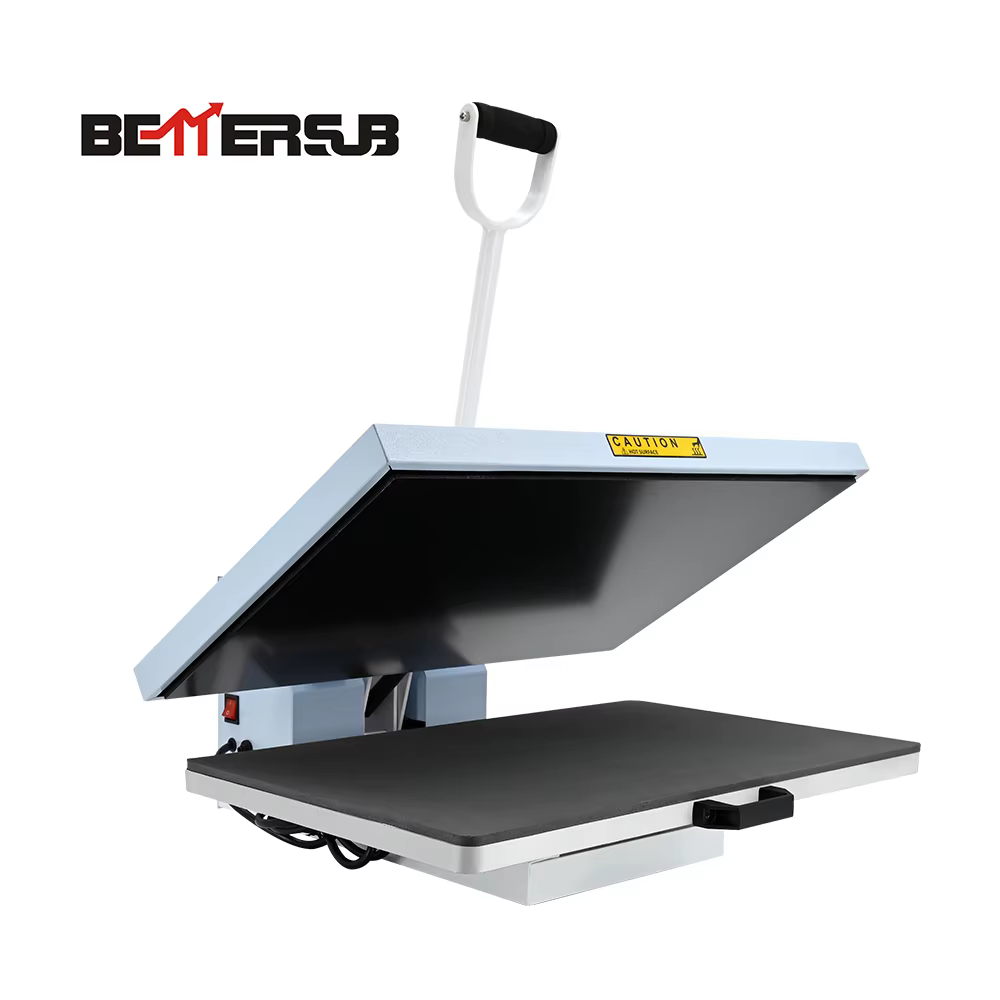 Baiyin 40x60cm High Quality Aluminum Plate Manual Heat Press Printing Machine — image 5