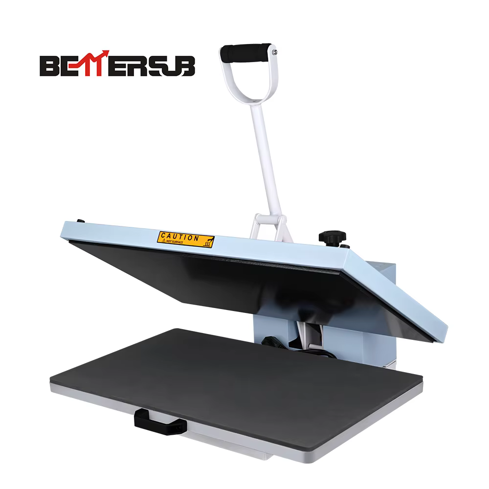 Baiyin 40x60cm High Quality Aluminum Plate Manual Heat Press Printing Machine — image 6