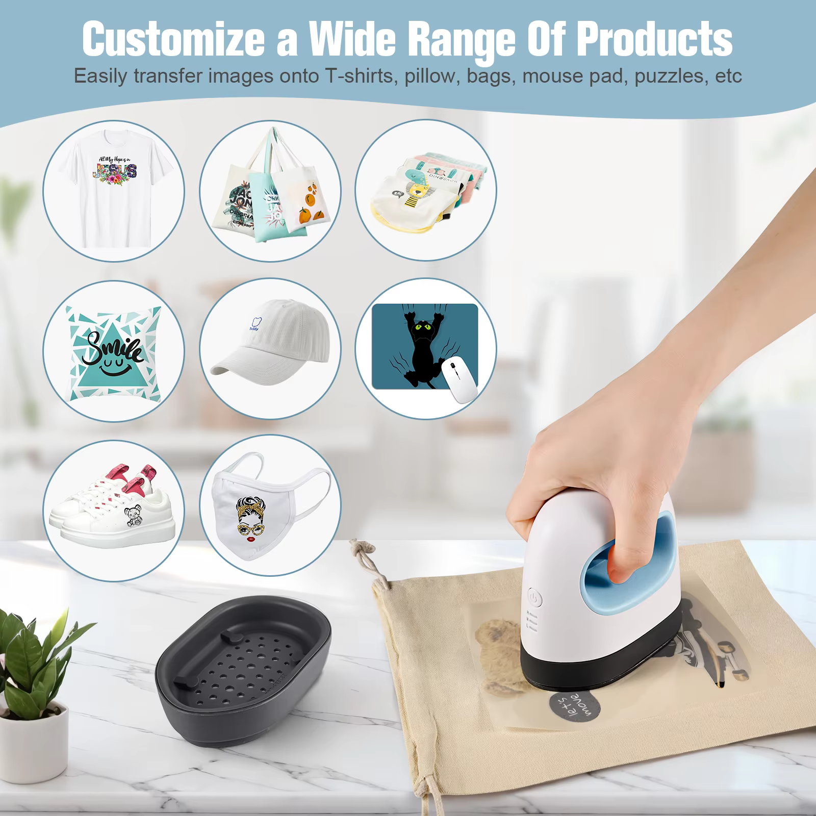 Baiyin Portable Mini Heat Press Machine — image 5