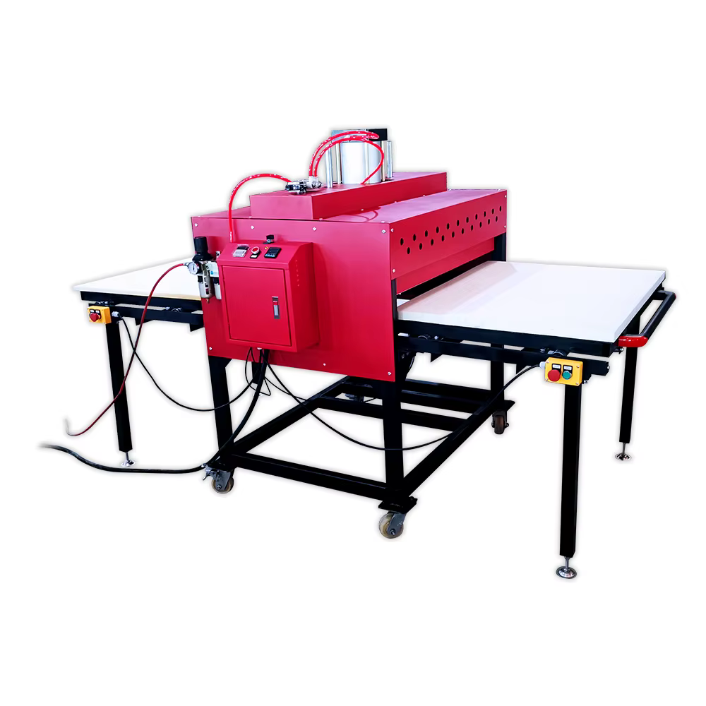Baiyin 80x100cm Pneumatic Double Station Heat Press Machine — image 2