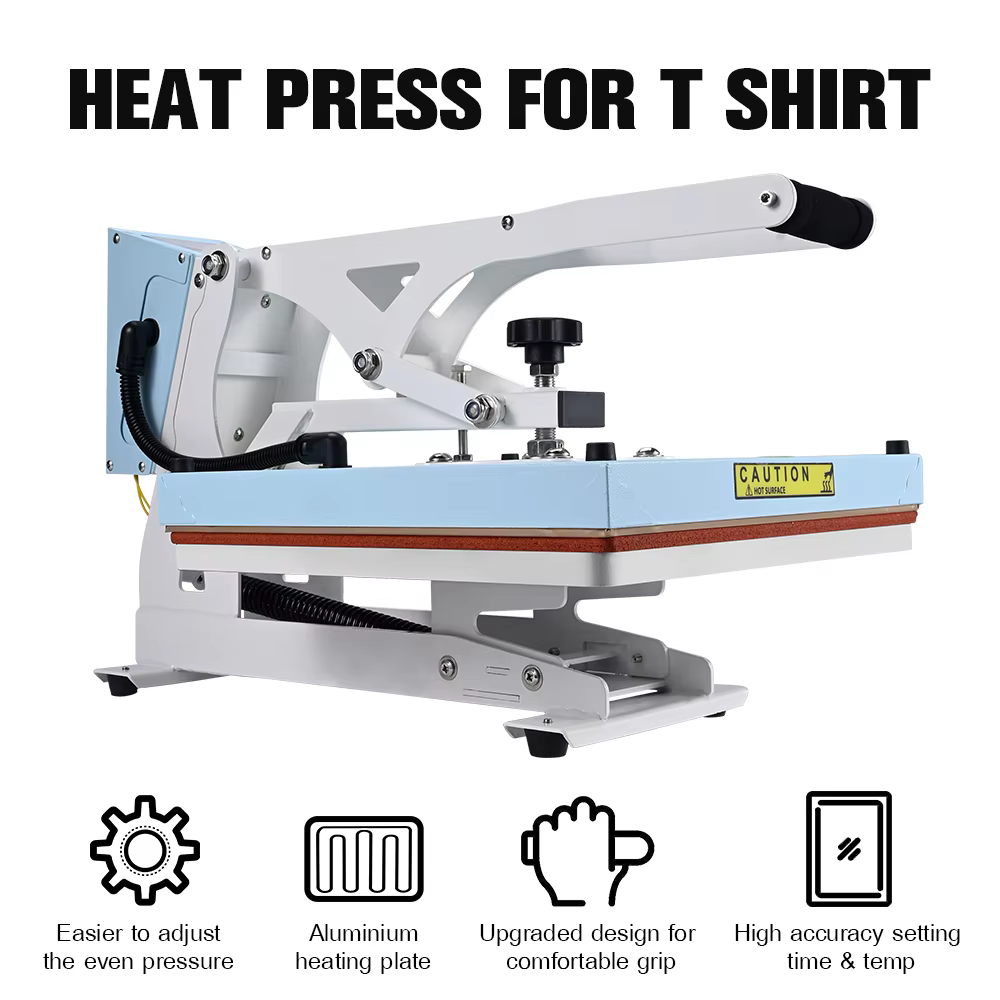 Baiyin 38x38cm Manual Heat Press Machine — image 4