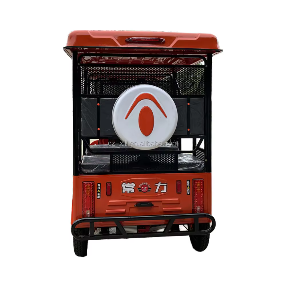 Changli Auto TVS Differential Motor Electric Tricycle Bajaj Tuk Tuk Taxi 7-Seater — image 3