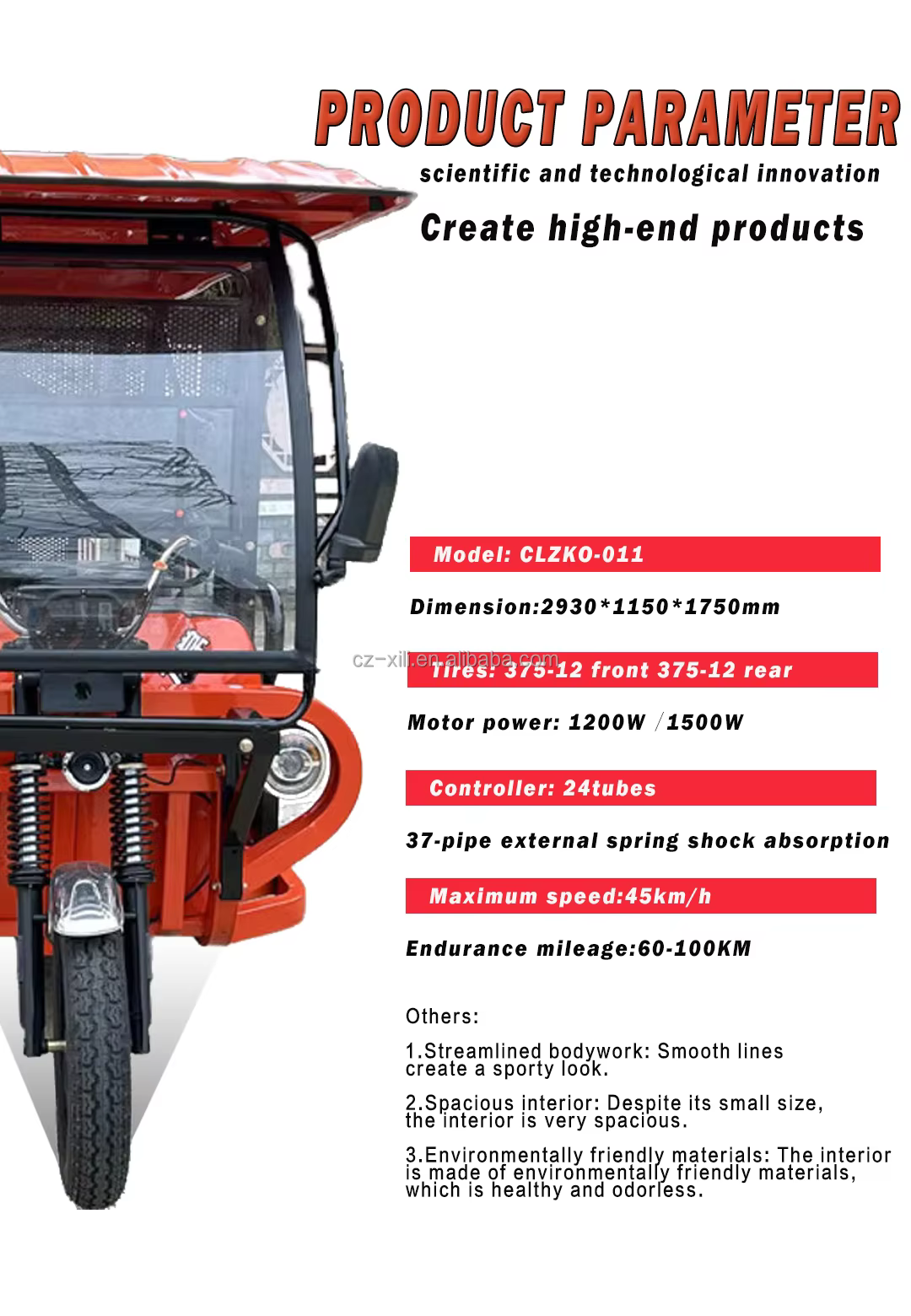Changli Bajaj Electric Tuk Tuk Auto Rickshaw — image 4