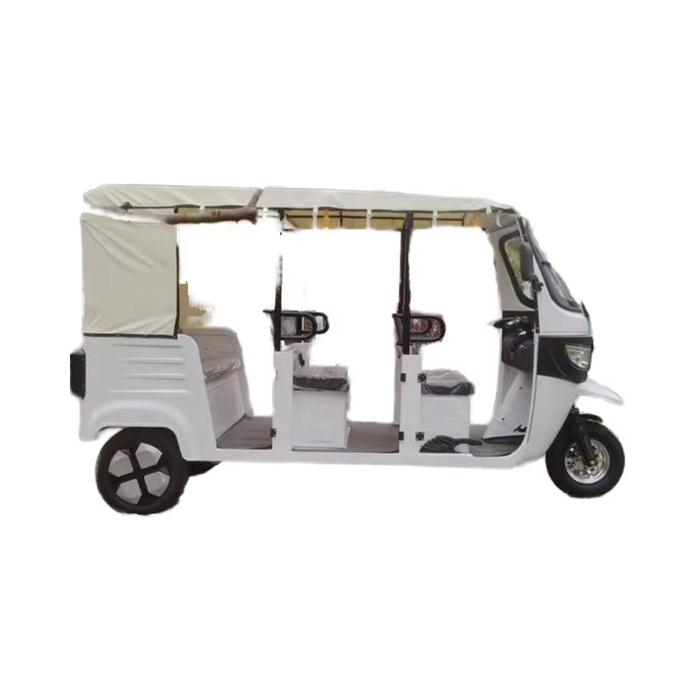 Electric 1500W Motor Passenger Tricycle for Adults - 7 Seat Three-Row Rickshaw — image 7