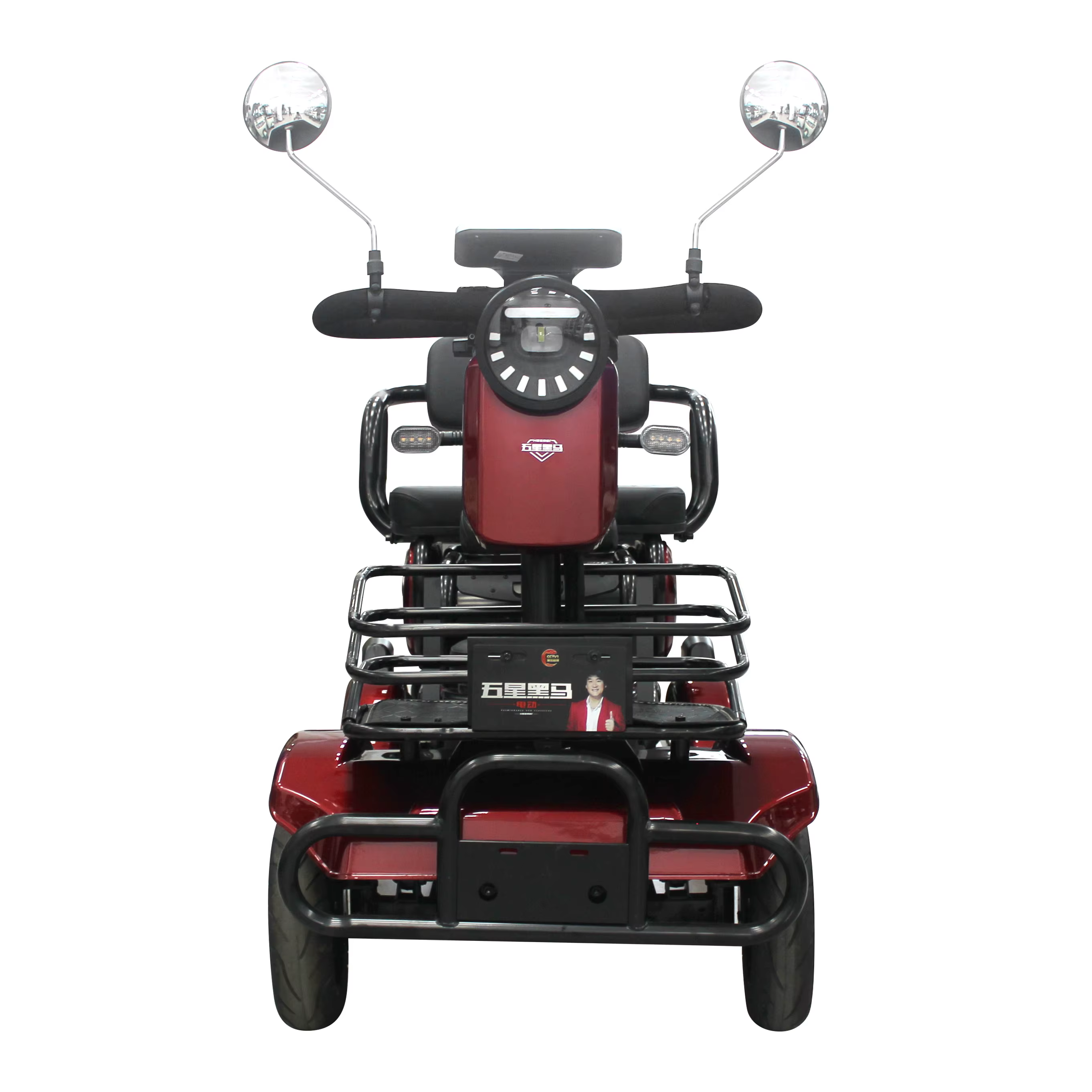 48V Electric Mini Outdoor 4-Wheel E-Bike Open Body Moped Tricycle — image 4