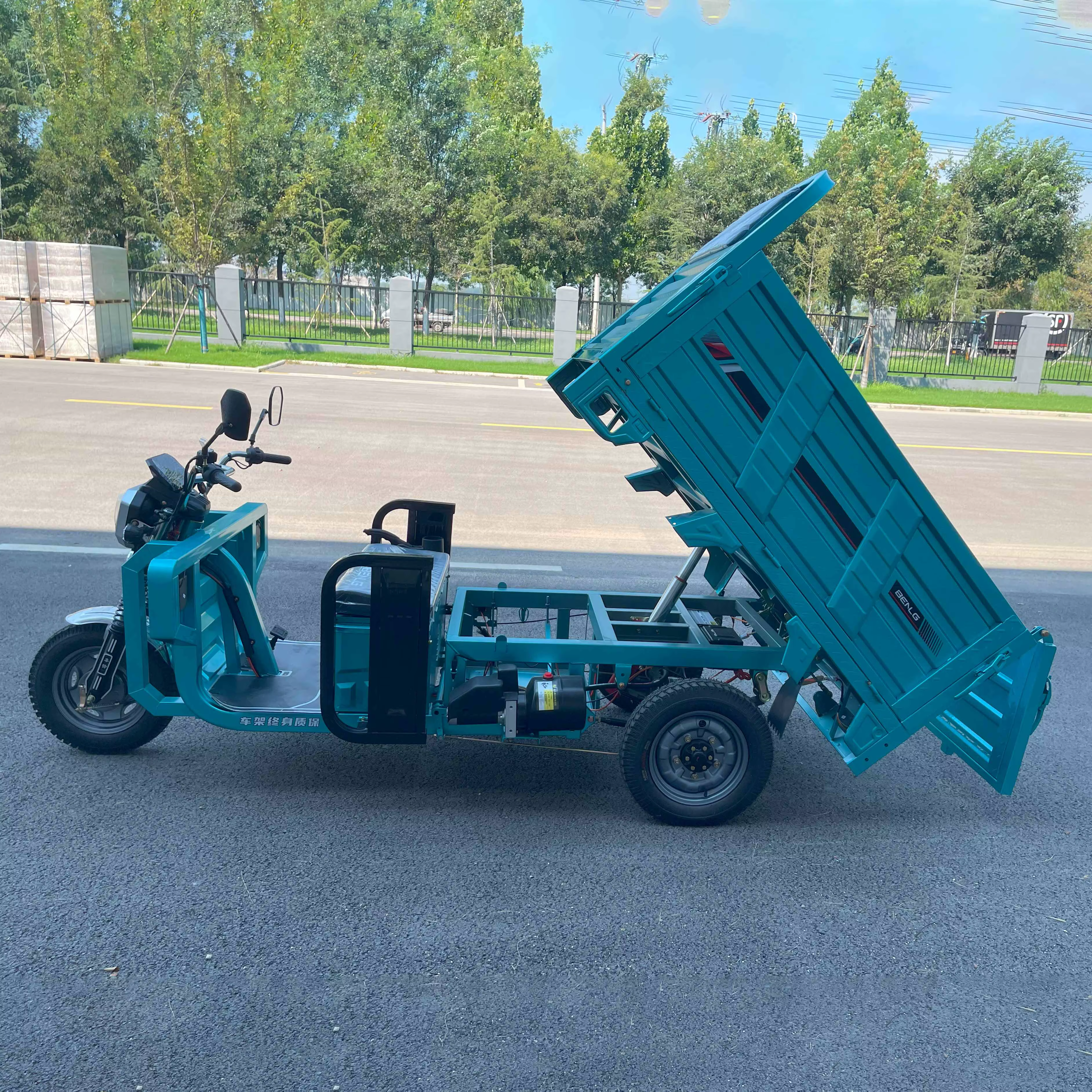 Open Body Tricycle Electric Motorcycle Self-Unload King — image 2