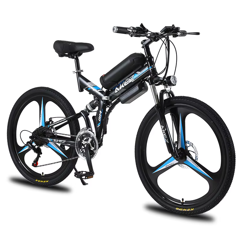 26 Inch Carbon Steel Foldable Electric Mountain Bike — image 2