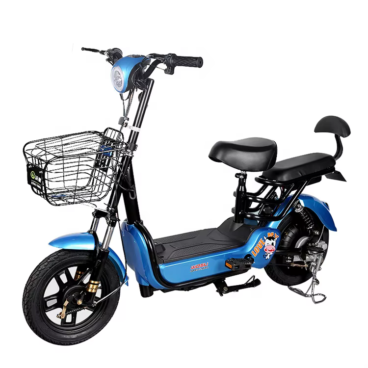 Two-Seater Electric Bicycle with 350W Motor and 12Ah Battery — image 4