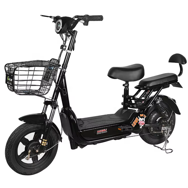 Two-Seater Electric Bicycle with 350W Motor and 12Ah Battery — image 6