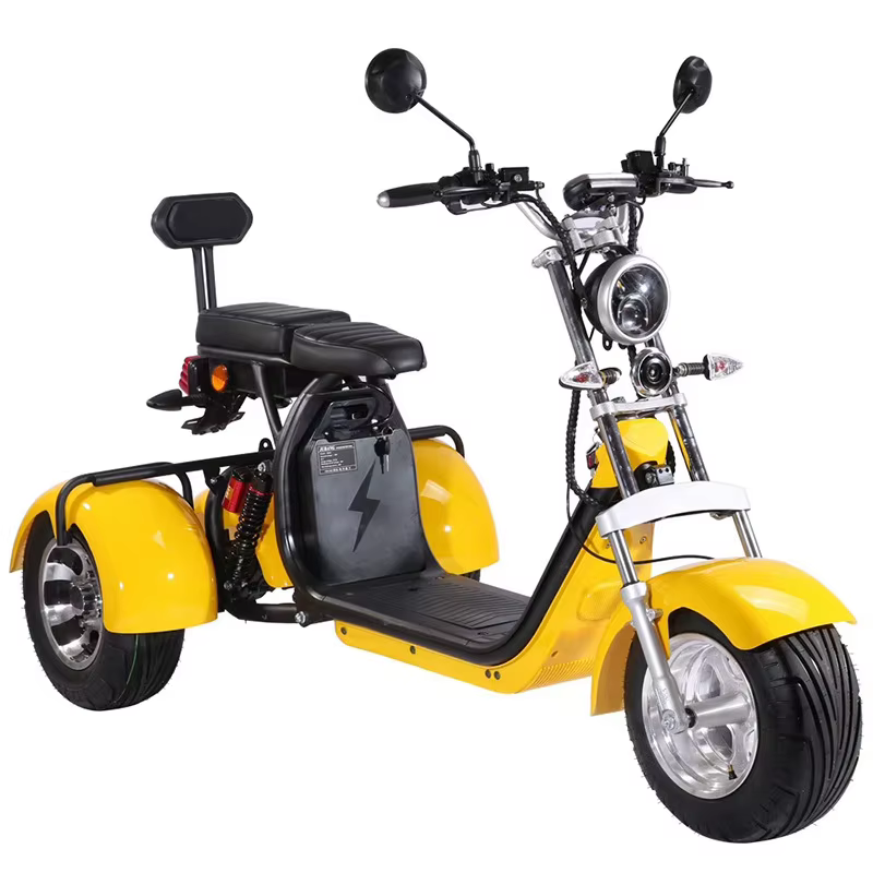 2023 New Design Citycoco 1000w 1500w Adult Electric 3 Wheel Scooter Tricycle — image 4