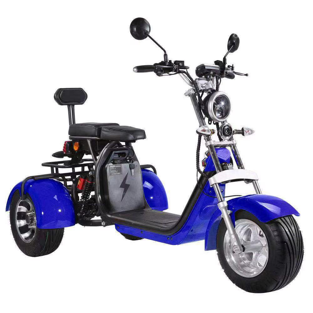 2023 New Design Citycoco 1000w 1500w Adult Electric 3 Wheel Scooter Tricycle — image 5