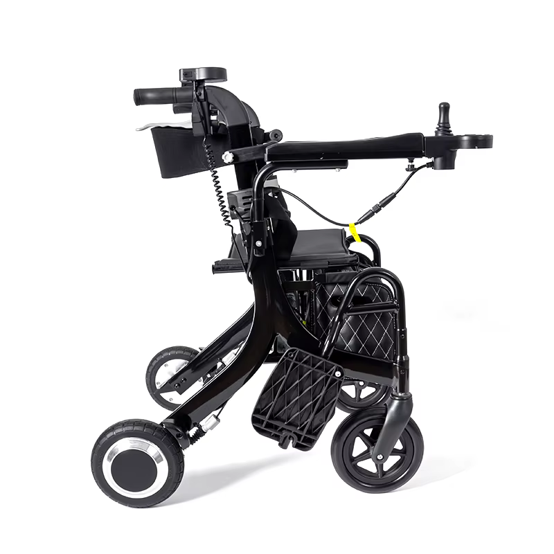 Multifunctional Elderly Electric Walker Rollator with Brushless Motor and Lithium Battery — image 4