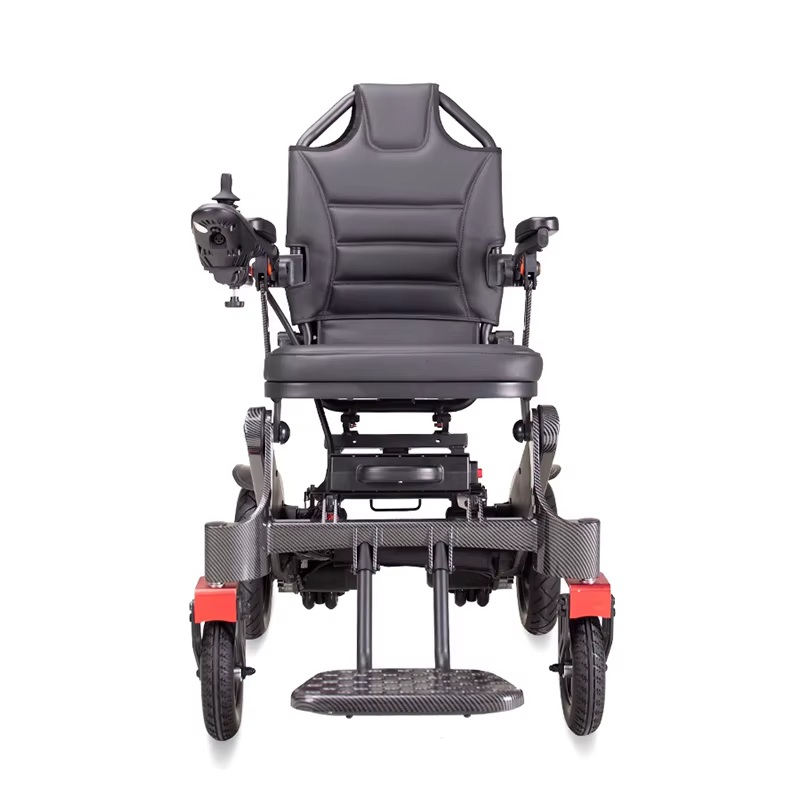 Aluminum Alloy 150kg Load Capacity Remote Control Foldable Electric Wheelchair — image 2