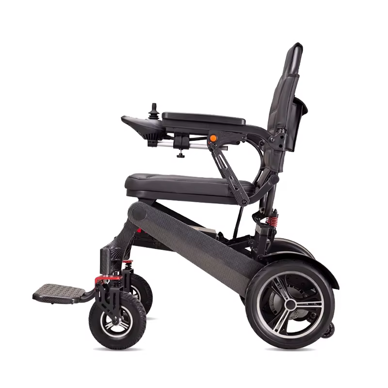 Aluminum Alloy 150kg Load Capacity Remote Control Foldable Electric Wheelchair — image 3